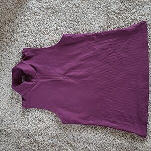 Calia 1/4 zip sleeveless top